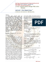 Microstrip Patch Array Antenna Pattern Design With Active Element