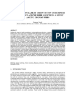 The Impact of Market Orientation On Business Performance and Website Adoption: A Study Among Iranian Smes