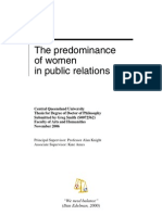 PHD Thesis: The Predominance of Women in Public Relations