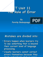 TKT Unit 11 - Errors