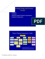 4.1 Rerating Piping and Pressure Vessels: Major Piping Inspection Codes