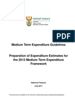 RSA - 2012 MTEF Guidelines