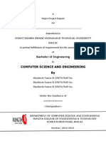 BE Major Project Format CSE