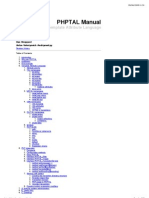 PHPTAL Manual: PHP Template Attribute Language