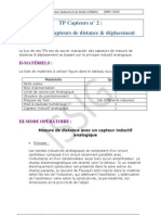 TP2 Etude Des Capteurs de Distance Et de Deplacement PDF