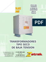 Transformadores Tipo Seco de Baja Tension