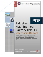 Pakistan Machine Tool Factory Internship Report