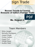 Recent Trends & Current Scenario of India's Foreign Trade