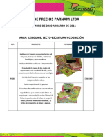 Catalogo de Productos Parnam