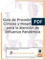 Guía de Procedimiento Clínicos y Hospitalarios para La Atención de Influenza Pandémica