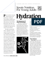 Sports Nutrition For Young Adults: Hydration