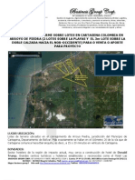 Informe Ejecutivo Lote Cartagena para Venta PDF