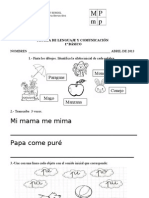 1ra Prueba de Abril Lenguaje