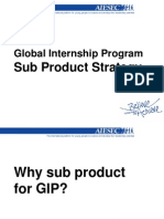 Global Internship Program: Sub Product Strategy