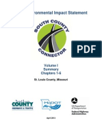 South County Connector Draft EIS Volume I - April 2013, St. Louis County Department of Highways and Traffic