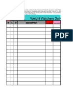 Weight Watchers Daily Point Calc.: Description