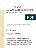 Retail Trade Liberalization Act 2000