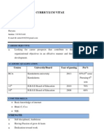 Curriculum Vitae: Nitin Sharma