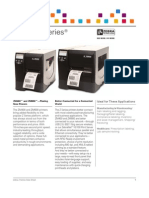 Zebra ZM Series Industrial Printer Datasheet