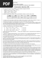 8 Lista de Exercícios Ácidos e Bases 2010. 2