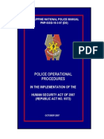 Police Operational Procedures: Philippine National Police Manual PNP-ISOD-10-3-07 (DO)