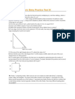 GRE Math Numeric Entry Practice Test