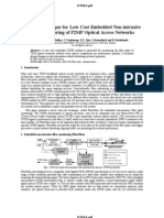 A Novel Technique For Low-Cost Embedded Non-Intrusive Fiber Monitoring of P2MP Optical Access Networks