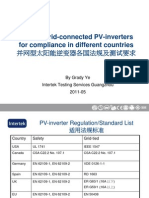 Testing Grid-Connected PV-inverters For Compliance in Different Countries