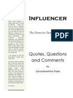 Influencer: Quotes, Questions and Comments