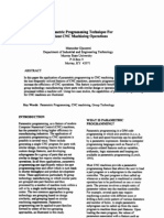 A Parametric Programming Technique For Efficient CNC Machining Op