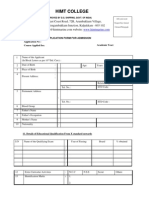 Pre Sea Training Application Form