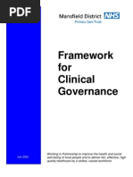 NHS Framework For Clinical Governance