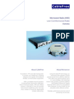 CableFree Low Cost Microwave Radio Datasheet