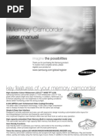 Samsung Camcorder SC-MX20 User Manual