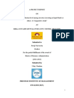 Final Project Report of Birla Sun Life Mutual Fund