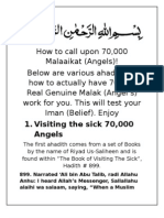 How To Call Upon 70,000 Malaaika (Angels) !