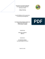 Swot Analysis Seamen's Hospital