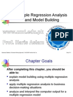 Multiple Regression Analysis and Model Building