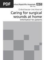 Caring For Surgical Wounds at Home - Information For Patients