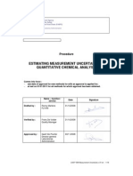 Estimating Measurement-Uncertainty - in Quantitative Chemical Analysis