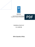 Bill of Quantity (BOQ) : United Nation Development Programme Programme of Assistance To The Palestinian People