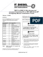 Detroit Diesel Series 60 DDEC II To DDEC IV Conversion 18SP546