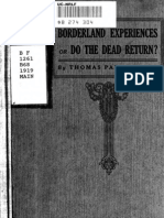 Thomas Parker Boyd - Borderland Experiences, or Do The Dead Return (1919)