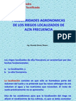 1 Peculiaridades Agronómicas Del Riego Localizado