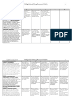 Biology Assessment Criteria EE