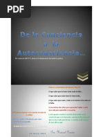 De La Conciencia A La Autoconsciencia.