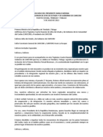 Discurso Del Presidente Danilo Medina en La 34ava. Reunión de Jefes de Estado y de Gobierno de CARICOM