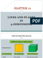 Form 4 Chapter 11 Lines and Planes in 3-Dimensions