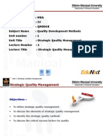 QDM Unit 1 Strategic Quality Management PPT Final