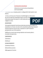 Computer Based Patient Record For Anaesthesia (Dec 1997)